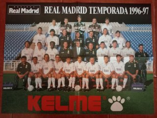 Póster Real Madrid Temporada 1996-97