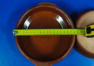 Lote de 12 Cazuelas de Barro