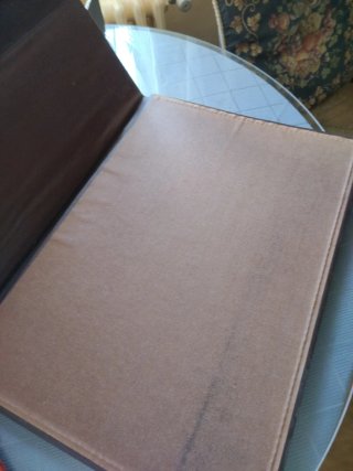 Carpeta escritorio antigua polipiel años 70