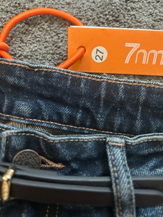 Jeans Gamba Dritta Denim Vintage Nuovi