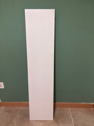 Estantería Ikea Pino Blanca 120x27 y escuadras.