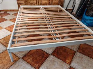 Estructura Cama Ikea Madera y Metal