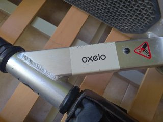 Patinete Oxelo plateado