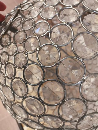 Lámpara de techo colgante de cristal