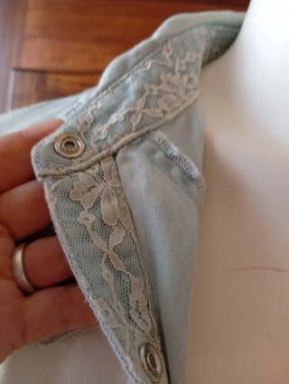 Camicia jeans Tezenis con pizzo