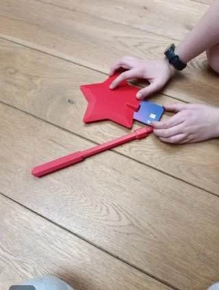 Varita mágica 3D para pagar (funciona).