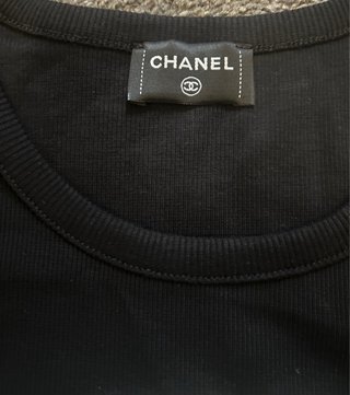 Canotta Chanel Nera con Grafica Formula 1