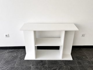 Mesa de acuario blanca de madera