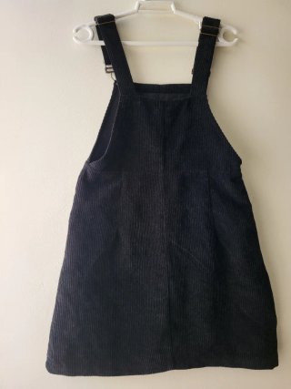Mono Falda Negro Corduroy