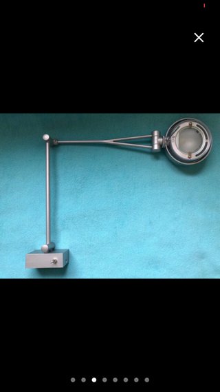 Lámpara de pared moderna plateada