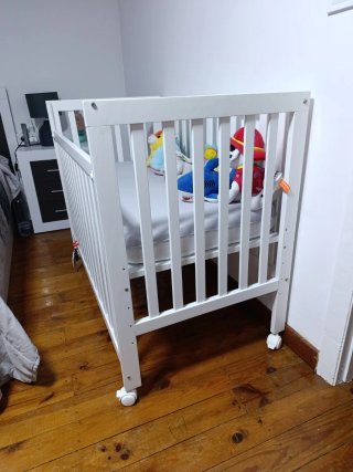 Cuna de Colecho Madera Blanca