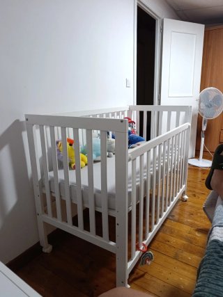Cuna de Colecho Madera Blanca