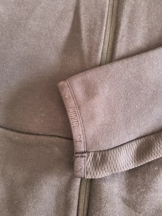Sudadera negra Puma capucha y cremallera talla S