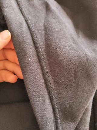 Sudadera negra Puma capucha y cremallera talla S