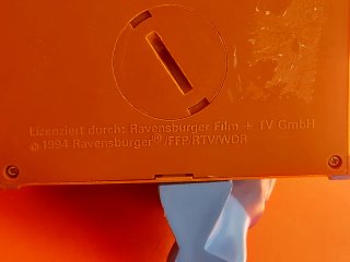 Simpática hucha publicitaria Postbank.  Alemania.
