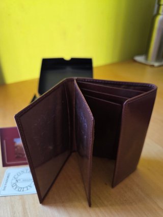 Cartera hombre piel auténtica Salvadores nueva