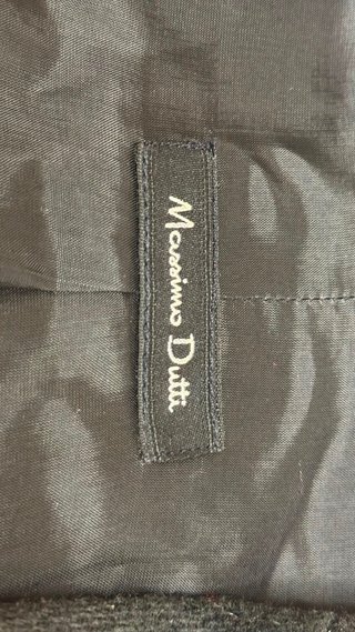 Abrigo Negro Massimo Dutti Talla 38