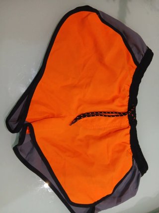 Bañador Calcedonia Talla S Naranja/Gris