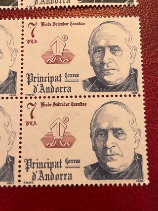 Andorra 1981 2 bloques de 4 sellos