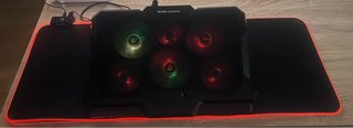 Base Refrigeradora Mars Gaming RGB y Alfombrilla