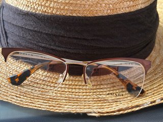 Gafas Prada Cat-Eye Marrón/Dorado