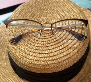 Gafas Prada Cat-Eye Marrón/Dorado