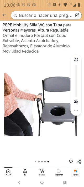 Silla WC para personas mayores