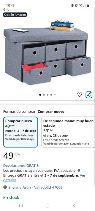 Banco almacenaje 6 cajones gris