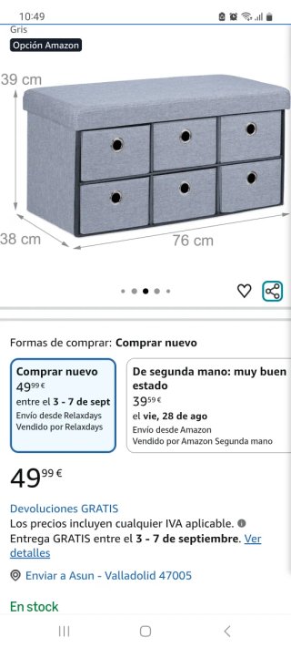 Banco almacenaje 6 cajones gris