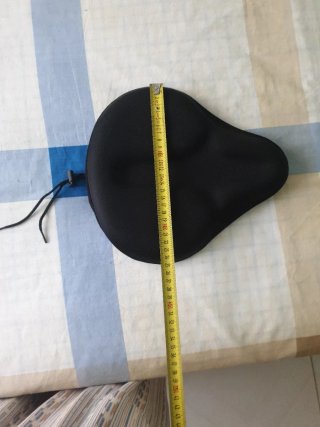 Funda sillín bicicleta acolchada negra