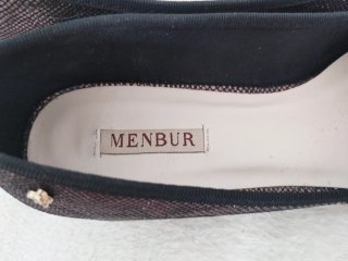 Zapatos Menbur Marrones y Dorados Talla 38