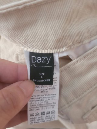 Pantalón ancho beige