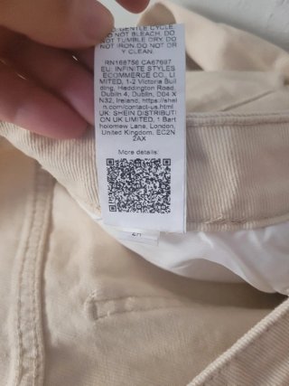 Pantalón ancho beige