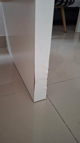 Mesa de centro cristal blanca lacada