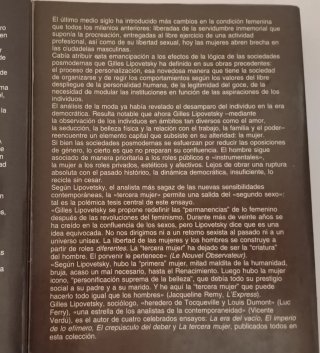 5 Libros Gilles Lipovetsky / Precios Detalle.