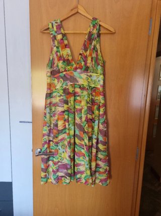 Vestido estampado multicolor