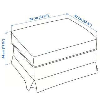 Sofá y Puff Ektorp Ikea