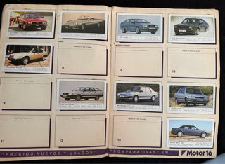 Album Cromos Motor 16 Coches