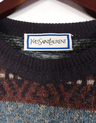 Jersey YSL Yves Saint Laurent Lana Multicolor