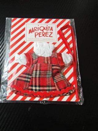 Vestido Mariquita Pérez Muñeca 21 cm.