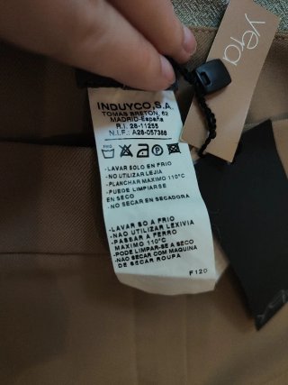 Pantalón de vestir mujer beige nuevo