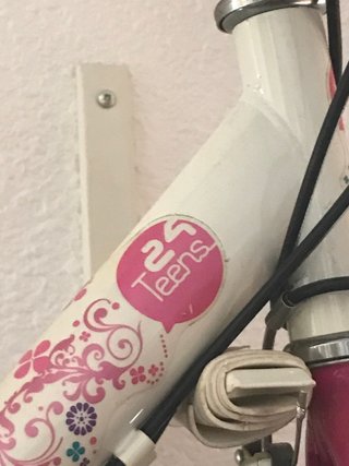Bicicleta infantil rosa 24”