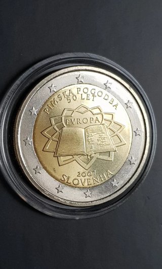 2€ Slovenia 2007 Trattati di Roma