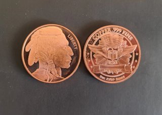 Moneda Onza Cobre Indian Head