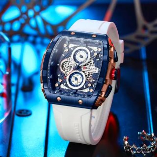 Reloj Curren Cronógrafo Azul y Dorado Hombre