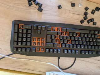 Teclado Mecánico Krom Kratos  Brown