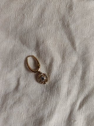Pendiente Swarovski Aro con Colgante