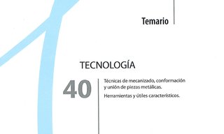 Temario Tecnología Secundaria Oposiciones