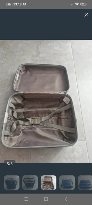 Maleta de viaje infantil azul