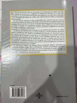 Manual de historia del derecho